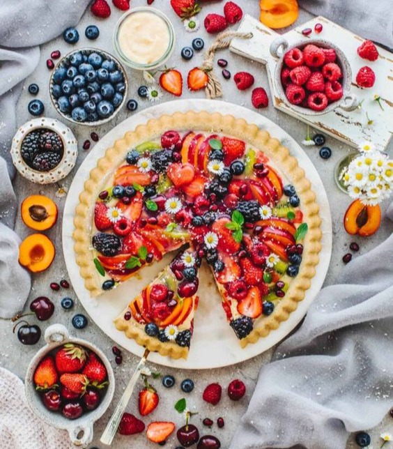 Tarta frutal imagen 1